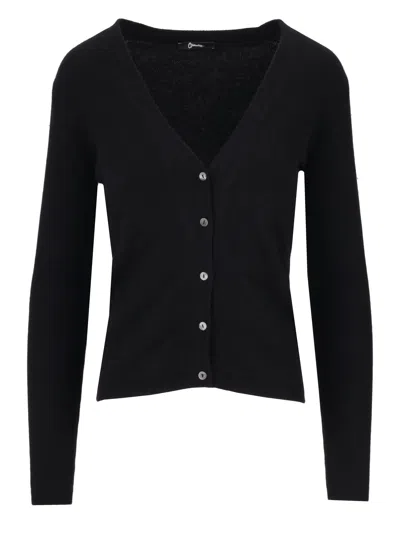 La Rose V Cardigan In Black