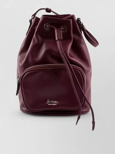 La Rose Leather Bucket Bag Adjustable Strap