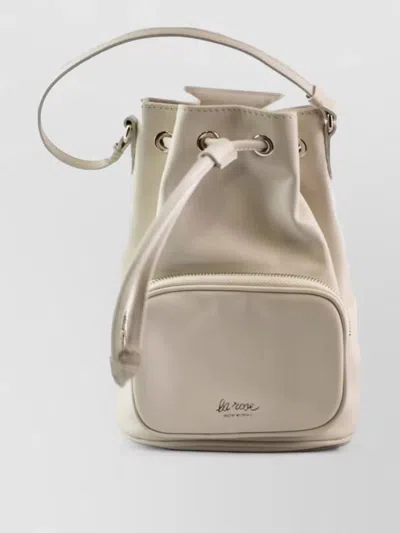 La Rose Leather Crossbody Satchel Bag Adjustable Strap