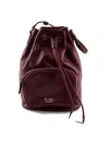 La Rose Leather Satchel Bag In Vino
