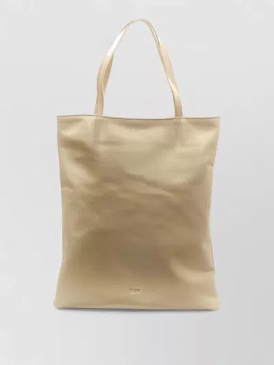 La Rose Leather Tote Bag Dual Handles