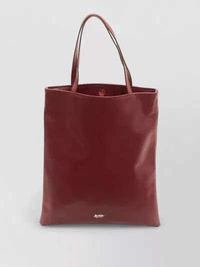 La Rose Leather Tote Bag Large Top Handles