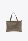 La Rose Top Handle Tote Bag In Gray