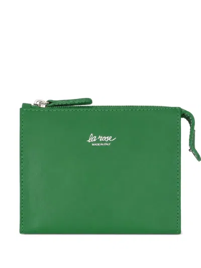 La Rose Logo-print Leather Make-up Bag In Pattern