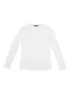 La Rose Essential Long-sleeved T-shirt In White