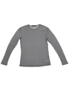 La Rose Long Sleeve Jersey T-shirt In Grey