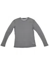 La Rose Long Sleeve Jersey T-shirt In Grey