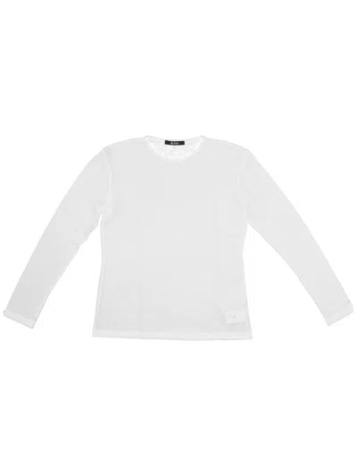 La Rose Long Sleeve Jersey T-shirt In White