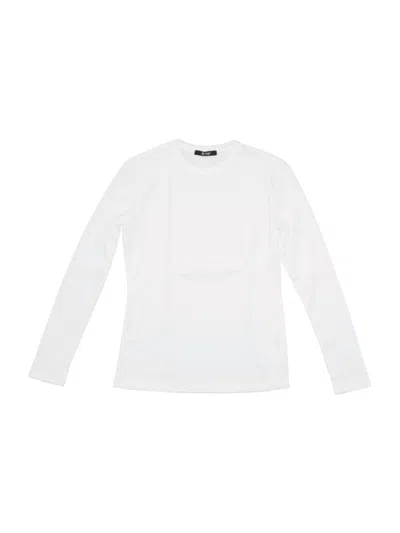 LA ROSE LA ROSE LONG SLEEVE RIBBED T-SHIRT