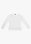 La Rose Essential Long-sleeved T-shirt In White