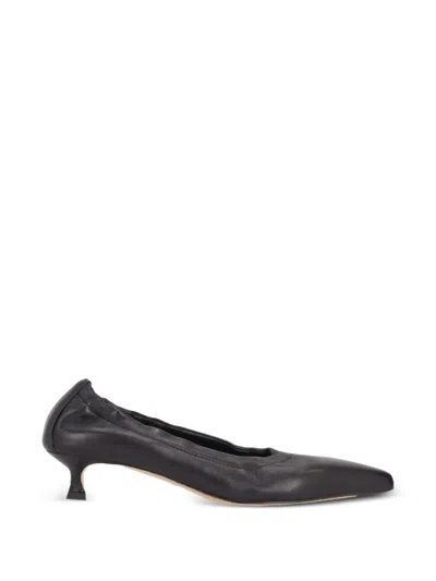 La Rose Luna Elasticated-trim Pumps In Black
