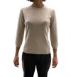 La Rose Maglia 3/4 Cashmere Beige Chiaro In Beige Chiaro