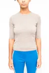 LA ROSE MAGLIA 3/4 CASHMERE GRIGIO MELANGE