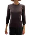 La Rose Maglia 3/4 Cashmere Marrone