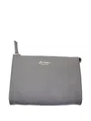 La Rose Minimal Leather Make-up Bag In Purple