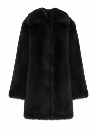 La Rose Montone Pelo Lungo In Black