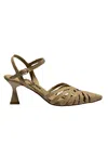La Rose Beige Pointed Toe Pumps In Brown