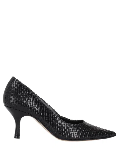 La Rose Moritz Wooden Pumps In Black