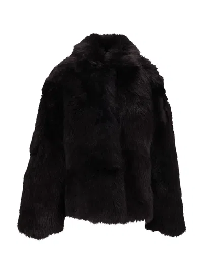 La Rose Giacca Montone In Black