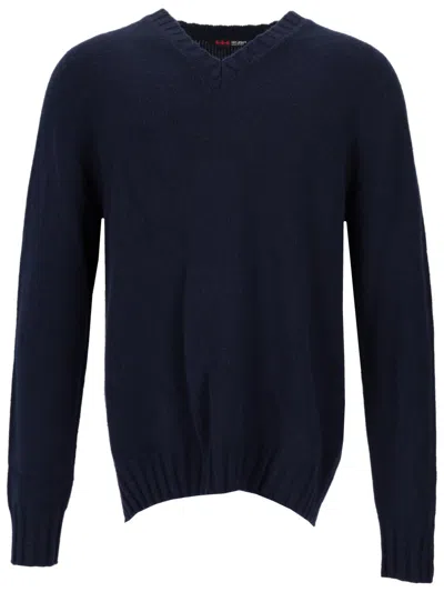 La Rose Navy Blue Regular Sweaters
