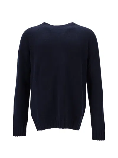 LA ROSE MEN NAVY BLUE REGULAR SWEATERS