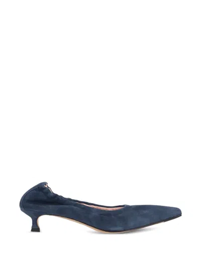 La Rose Pointed-toe Elasticated Pumps In Blue