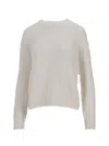 La Rose Crew-neck Sweater In White