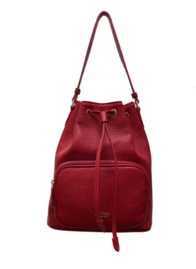 La Rose Red Logo Bucket Bag