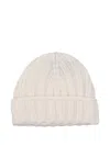 La Rose Ribbed Beanie In Neutral