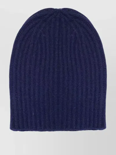 La Rose Ribbed Cashmere Beanie Stretch Knit