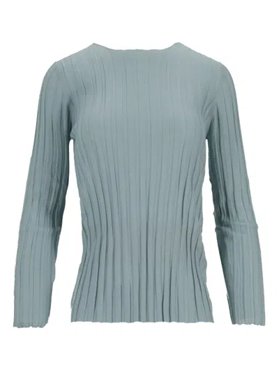 LA ROSE RIBBED CREW-NECK TOP
