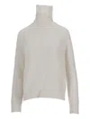 La Rose Roll-neck Sweater In Neutral