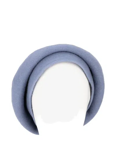 La Rose Roll-up Beret In Blue