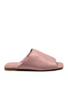 La Rose Pink Slip On Slides In Pink