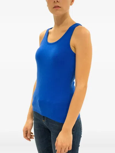 LA ROSE SCOOP-NECK KNITTED TANK TOP