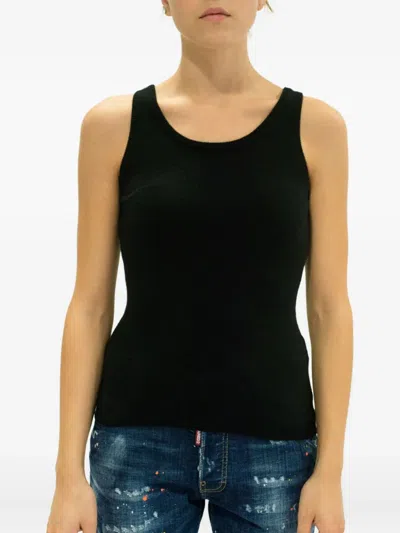 LA ROSE SCOOP-NECK SLEEVELESS TANK TOP