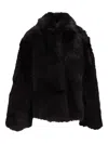 La Rose Sheepskin Jacket In Black