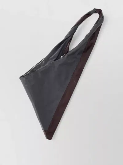 La Rose Shoulder Bag Triangular Shape Two Tone Design