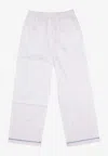 La Rose Signature Pajama Pants In White