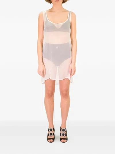 La Rose Silk Nightdress In White