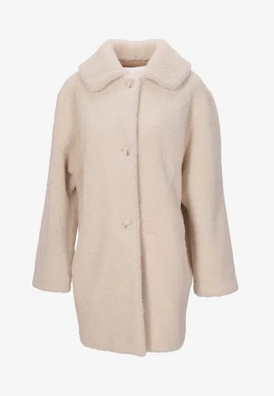 LA ROSE SINGLE-BREASTED FUR COAT
