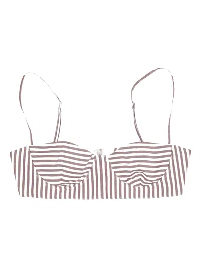 LA ROSE STRIPED BRALETTE