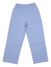 La Rose Striped Wide-leg Trousers In Blue