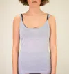 La Rose Scoop-neck Tank Top In Blue