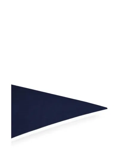 La Rose Triangular Cashmere Scarf In Blue