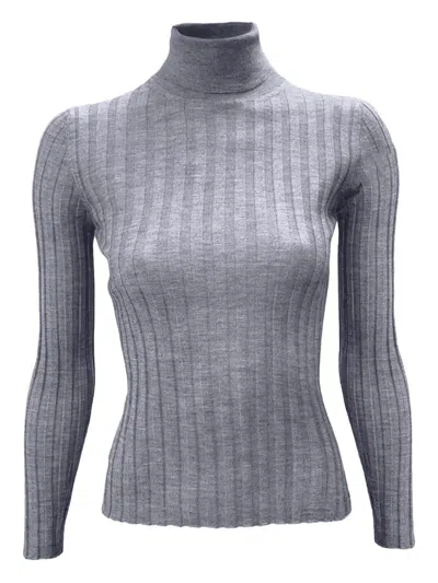 LA ROSE TURTLENECK RIBBED SWEATER