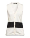 La Rose Woman Cardigan Ivory Size 6 Cashmere, Silk In White