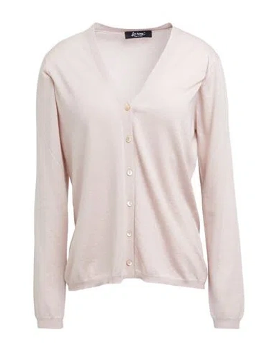 La Rose Woman Cardigan Light Pink Size 8 Cashmere, Silk In Neutral