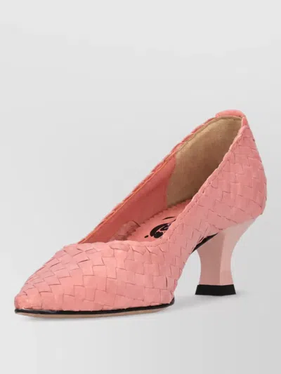 La Rose Wooden Pumps In Pink