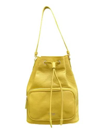 La Rose Yellow Logo Bucket Bag